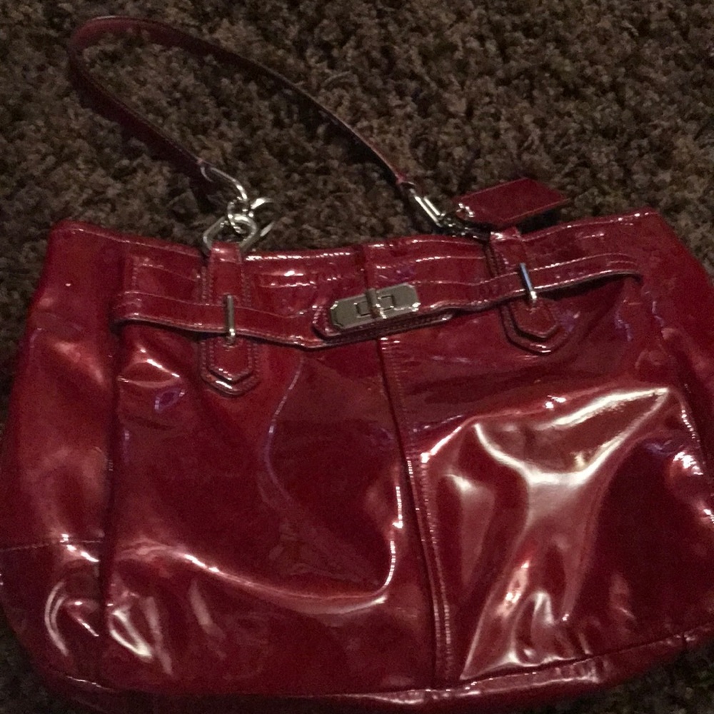 Patent leather Red purse